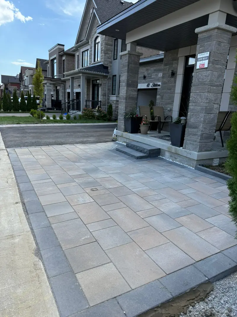 Front entrance walkway in Vaughan